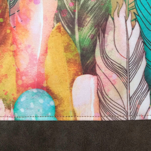 Coloured Feathers Clutch #1