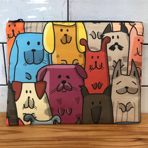 Quirky Dogs Large Clutch