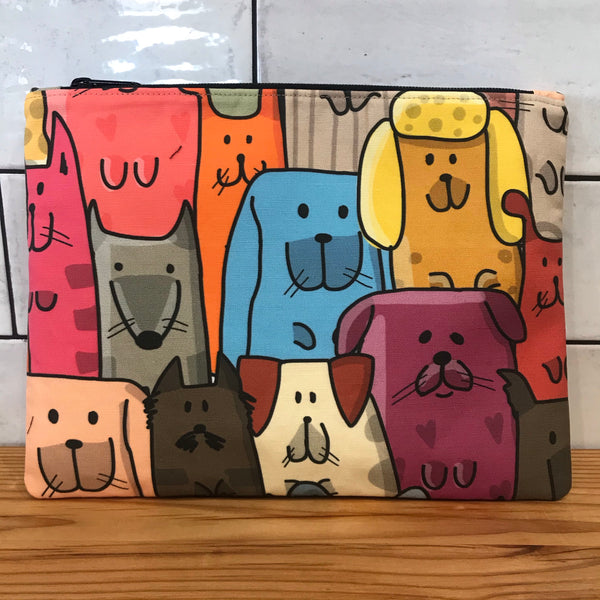 Quirky Dogs Large Clutch
