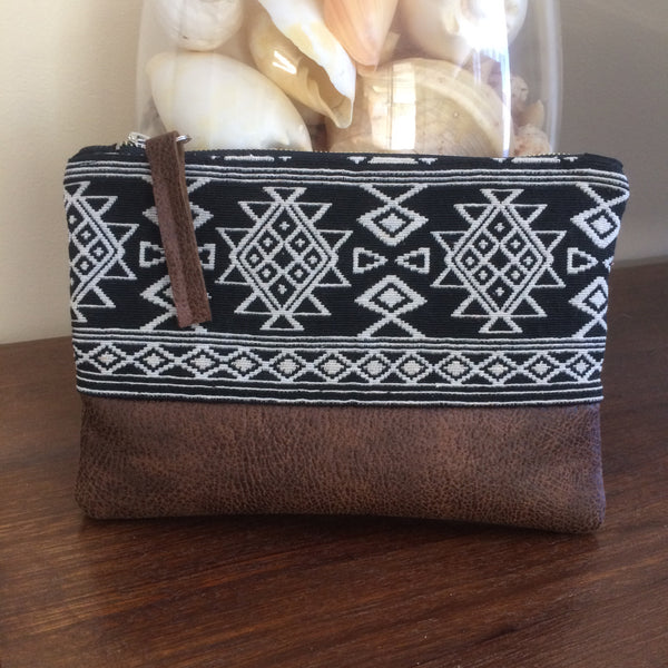 Black Aztec Clutch - Japri