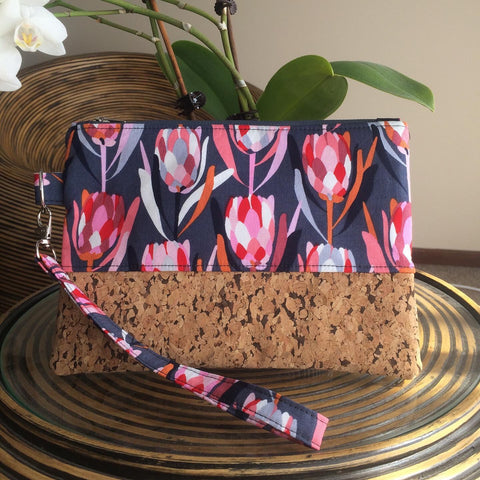 Protea Cork Clutch - Japri