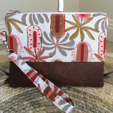 White Banksia Clutch