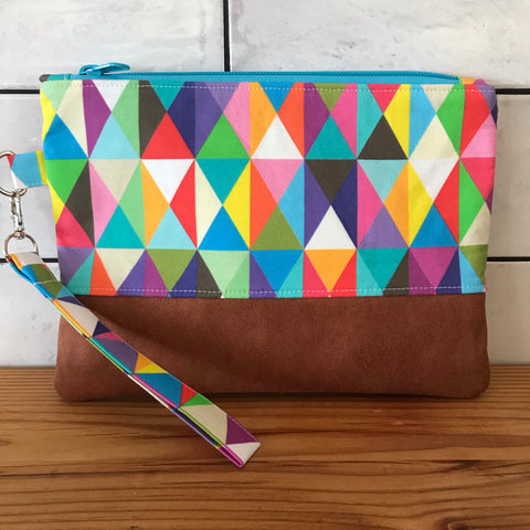 Coloured Triangles Clutch