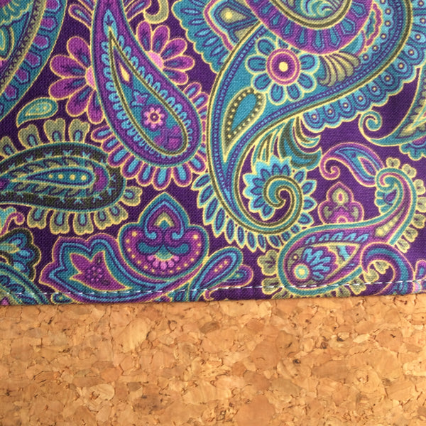 Paisley Cork Clutch - Japri
