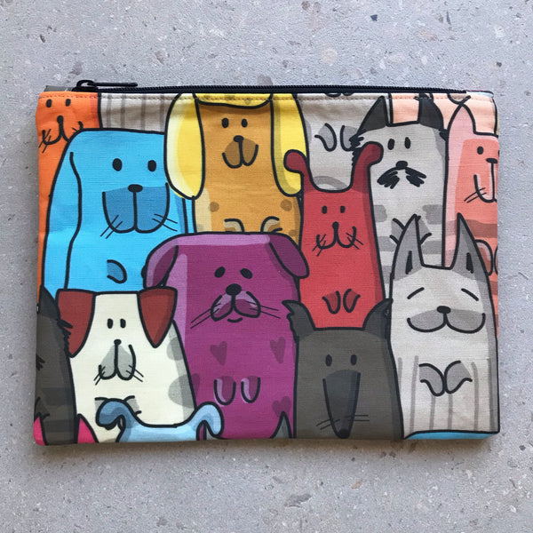 Quirky Dogs Large Clutch