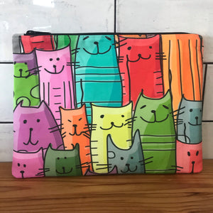Quirky Cats Large Clutch