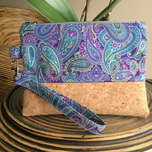 Paisley Cork Clutch - Japri